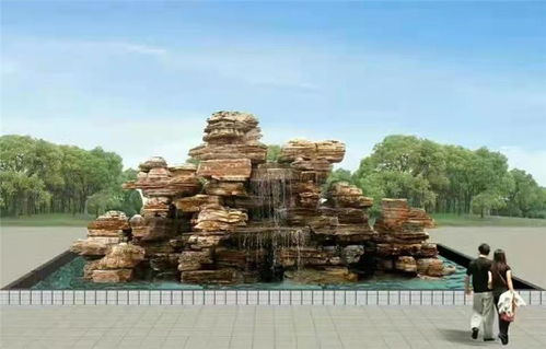 景諾古建公司 圖 大型千層石假山 朔州千層石假山